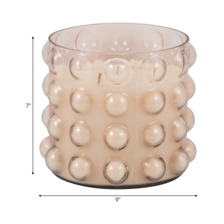 Peony and Blush Bubble Candle