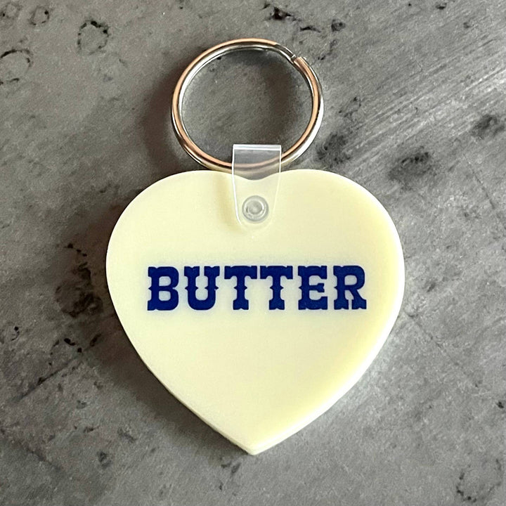 Butter heart Keychain  