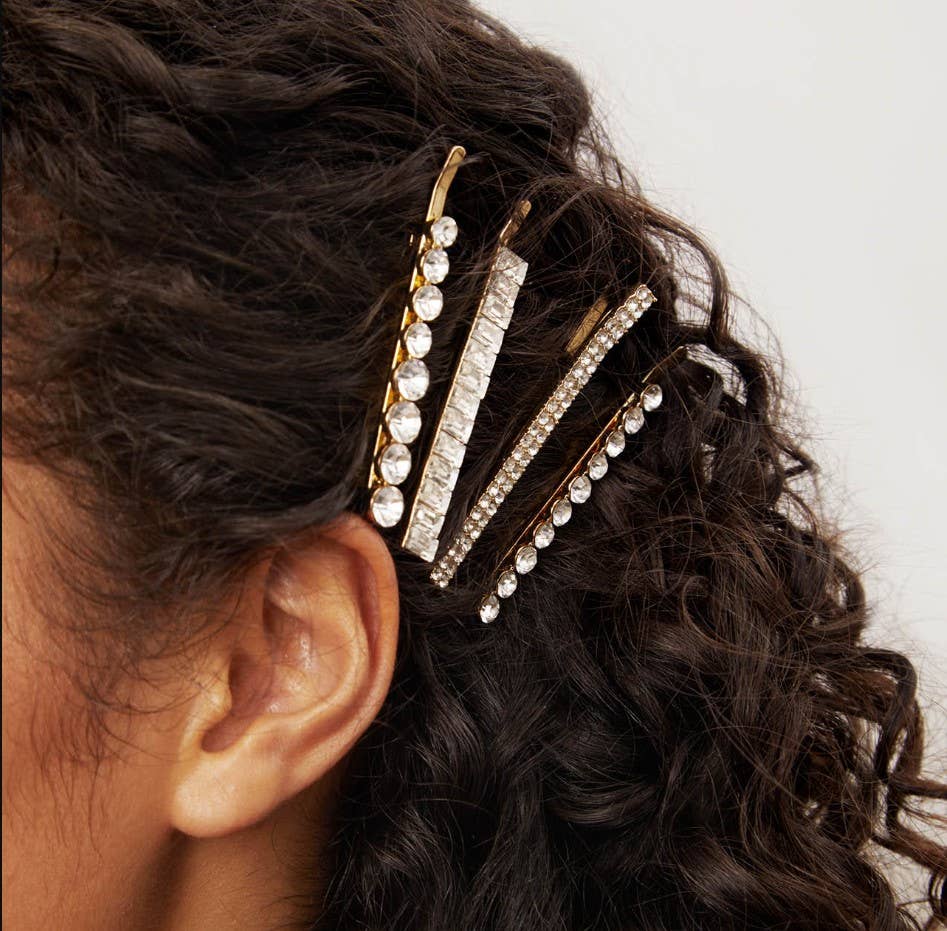 Holiday All Dressed up Rhinestone Bobby Pins