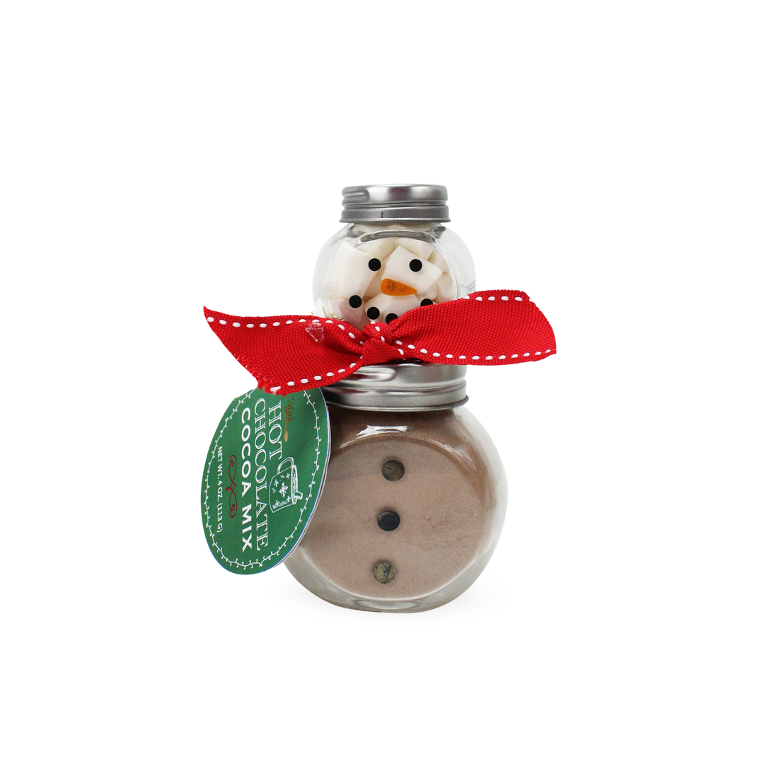 Red Scarf Snowman Cocoa Set