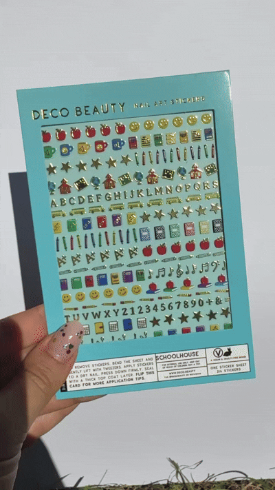 School Nail Art Stickers