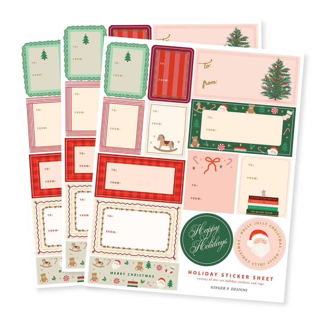 Christmas Morning Labels