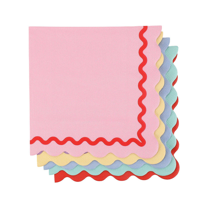 Rainbow Ric Rac Napkins
