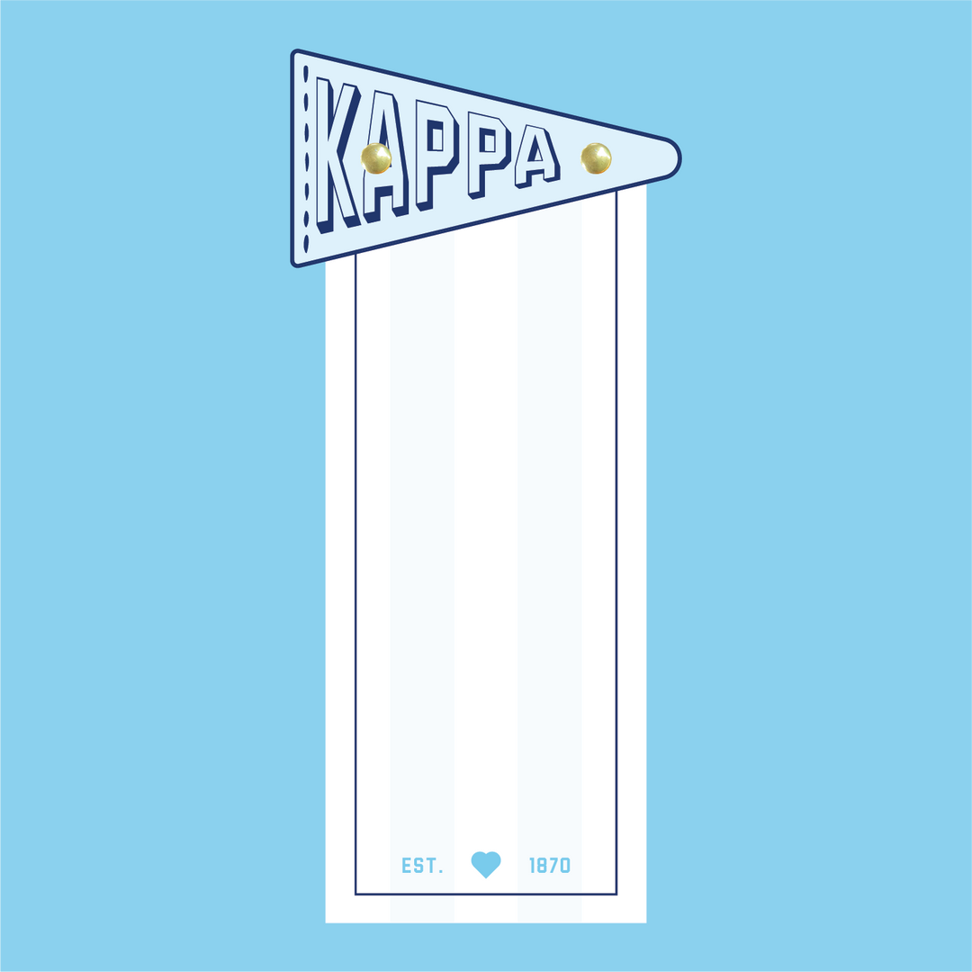 Pennant Flag Notepad: Chi Omega