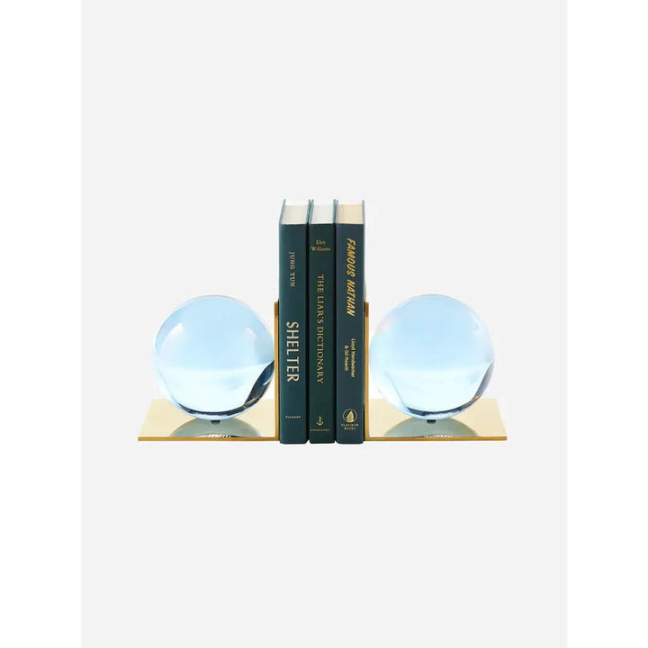 Blue Globo Bookend Set