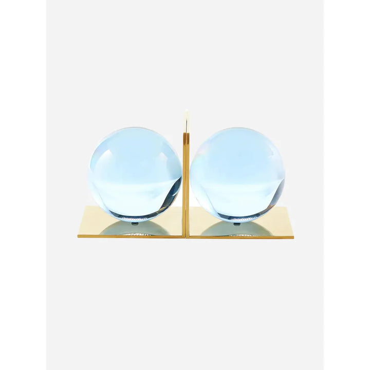 Blue Globo Bookend Set