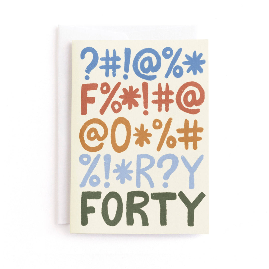F Is For Forty Card