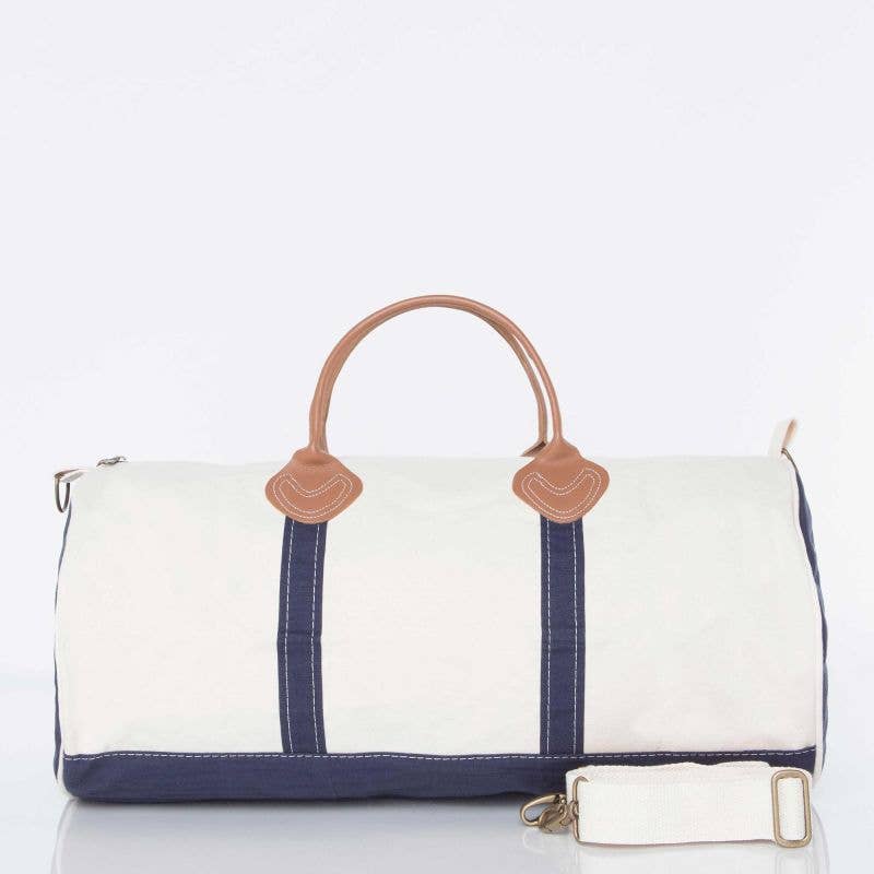 Navy Round Duffel