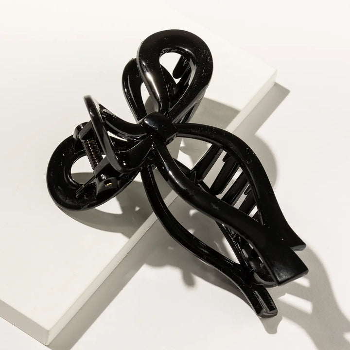Black Ribbon Claw Clip