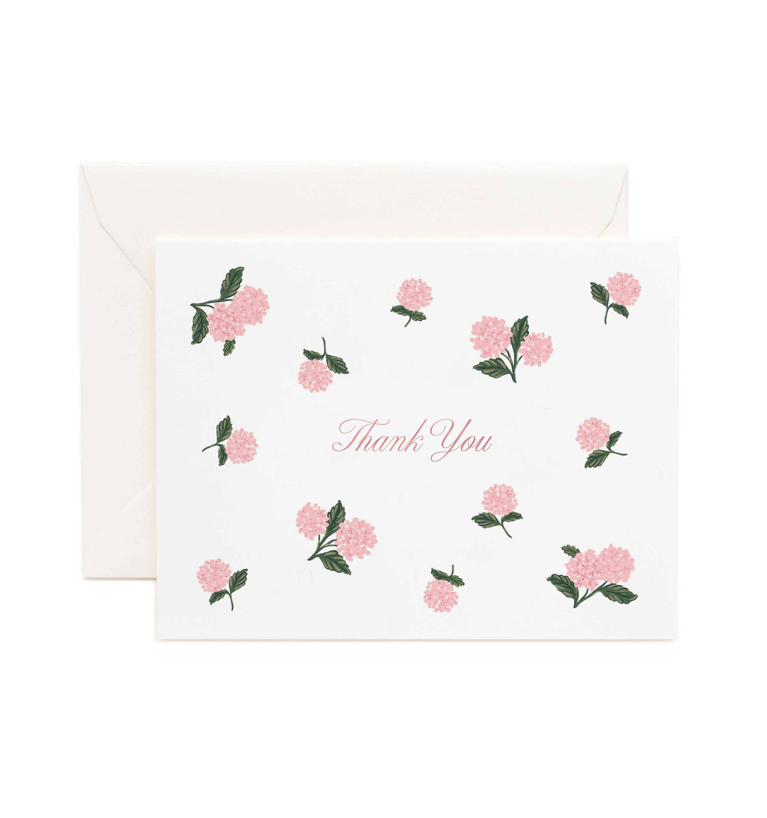 Boxed Set of Pink Hydrangea Thank You Cards