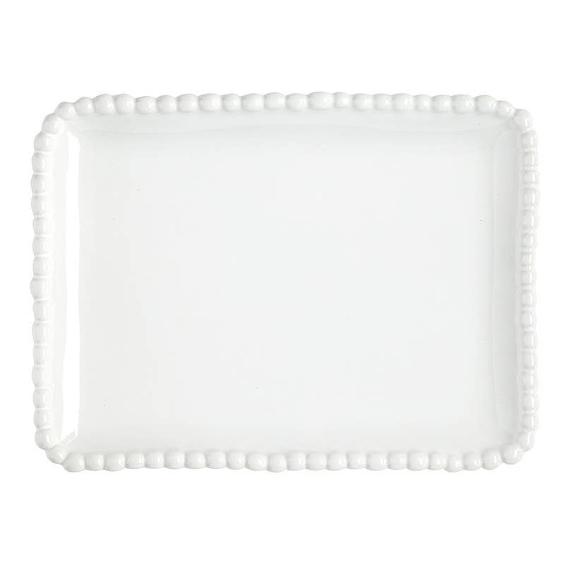 Ceramic Beaded Small Platter