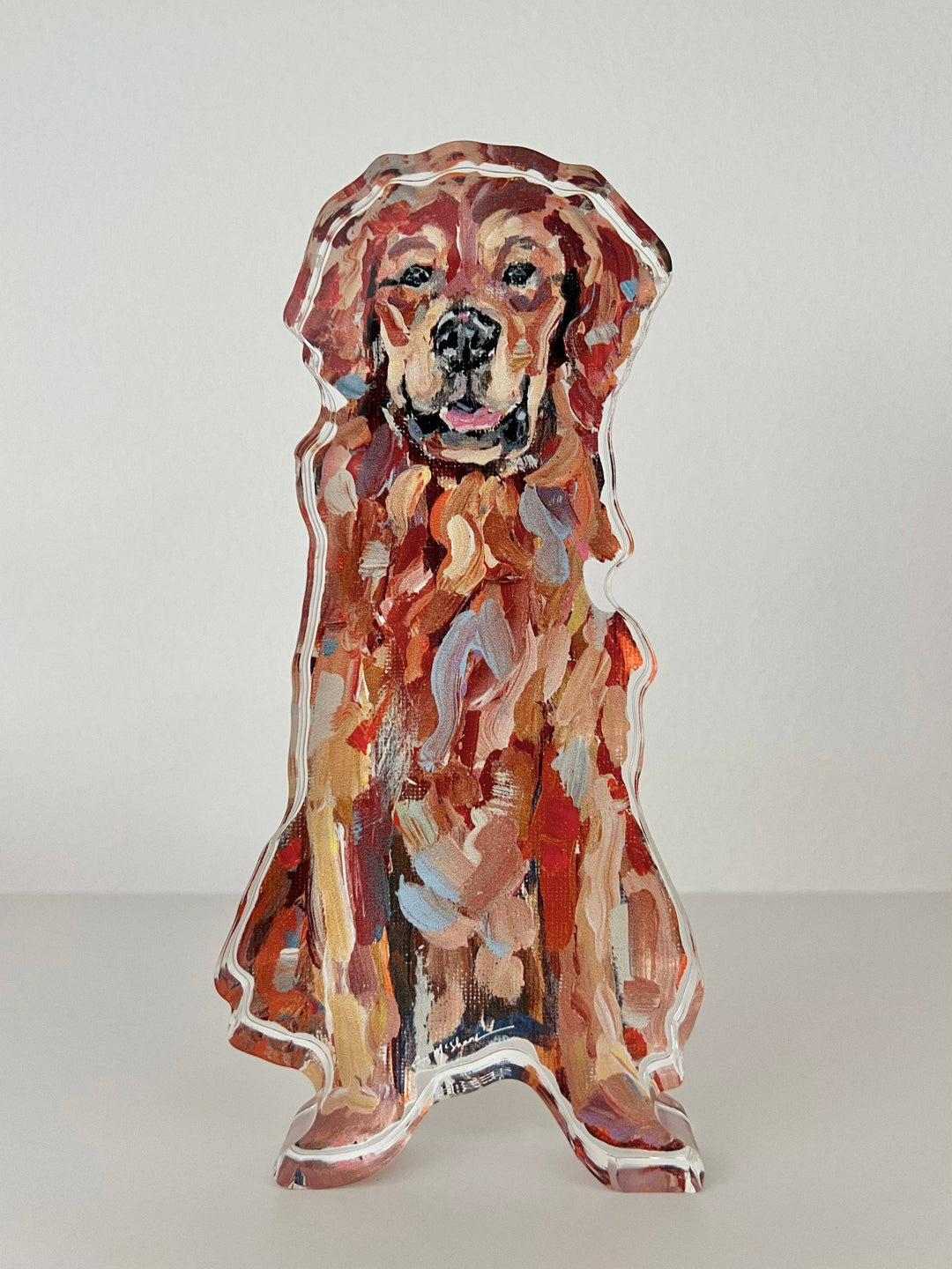 Acrylic Red Golden Retriever