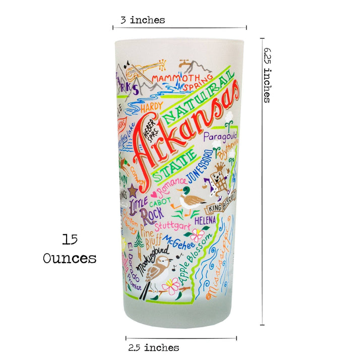 Arkansas Drinking Glass
