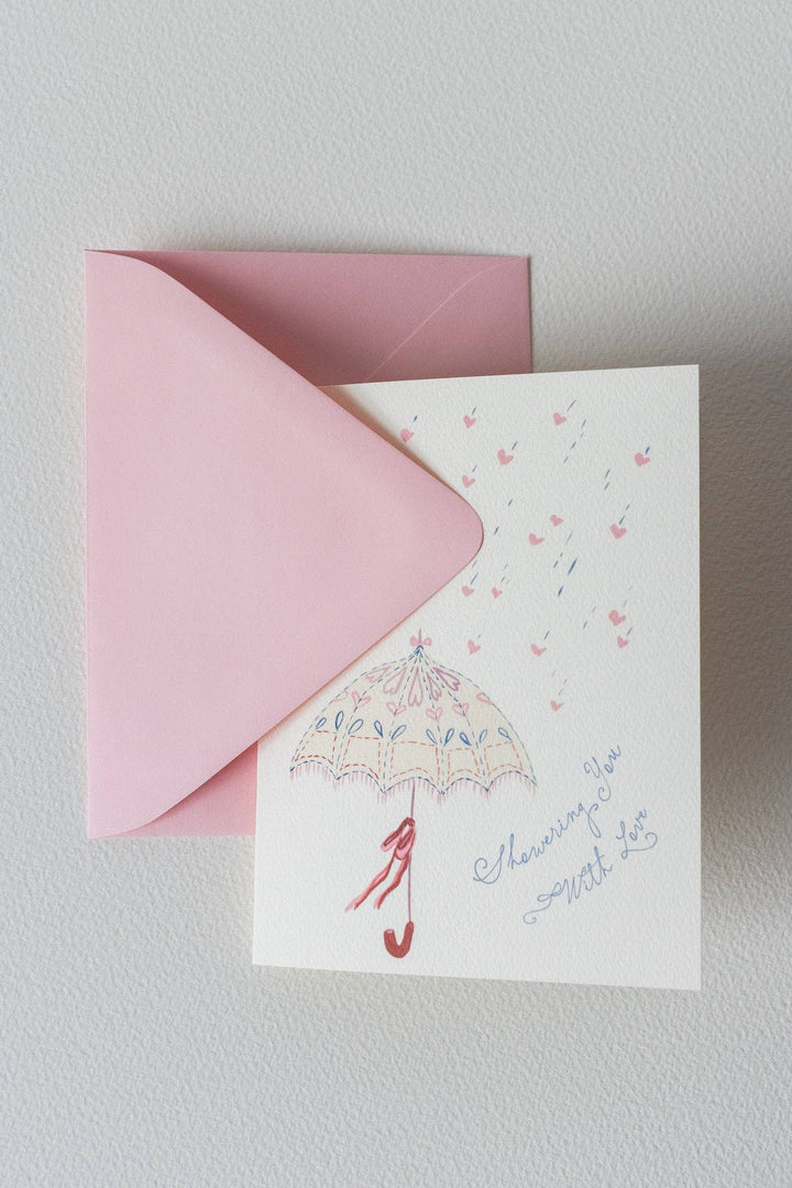 Showered With Love Bridal Shower Card