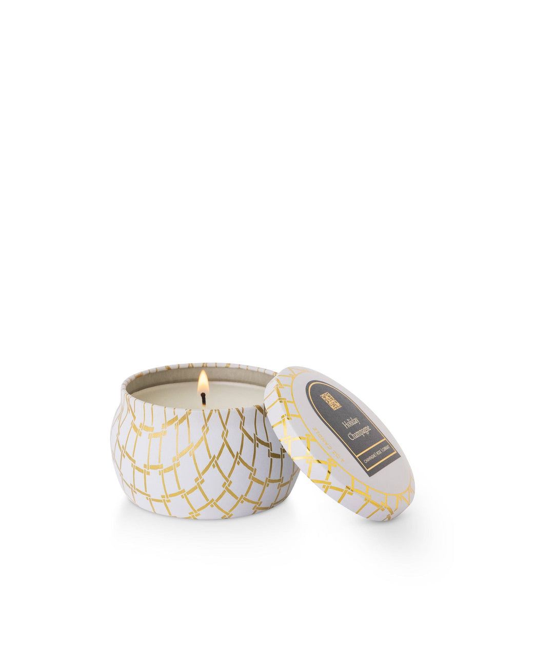 Holiday Champagne Tin Candle