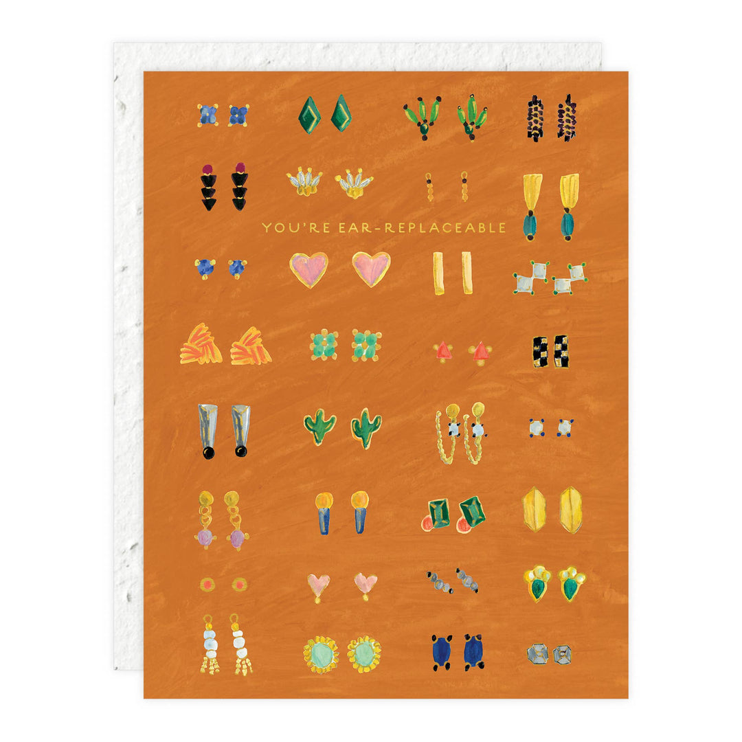 Earrings Friendship Card