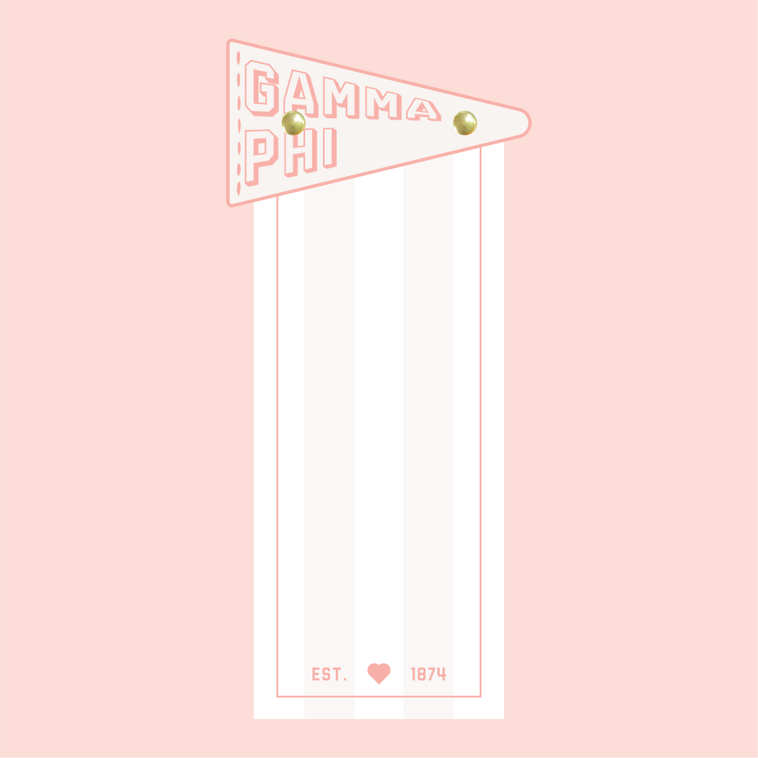 Pennant Flag Notepad: Zeta Tau Alpha