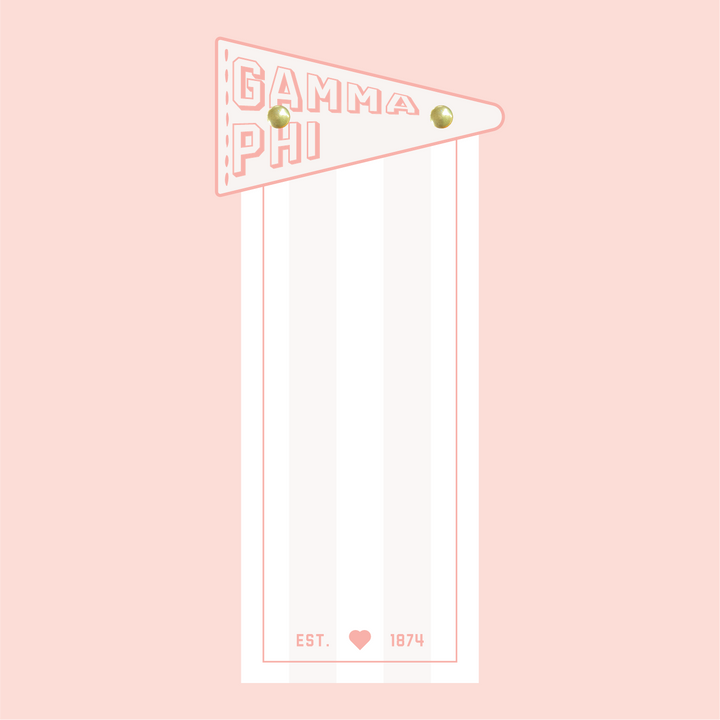 Pennant Flag Notepad: Alpha Delta Pi