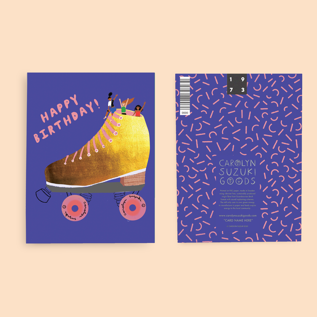 Golden Birthday Card