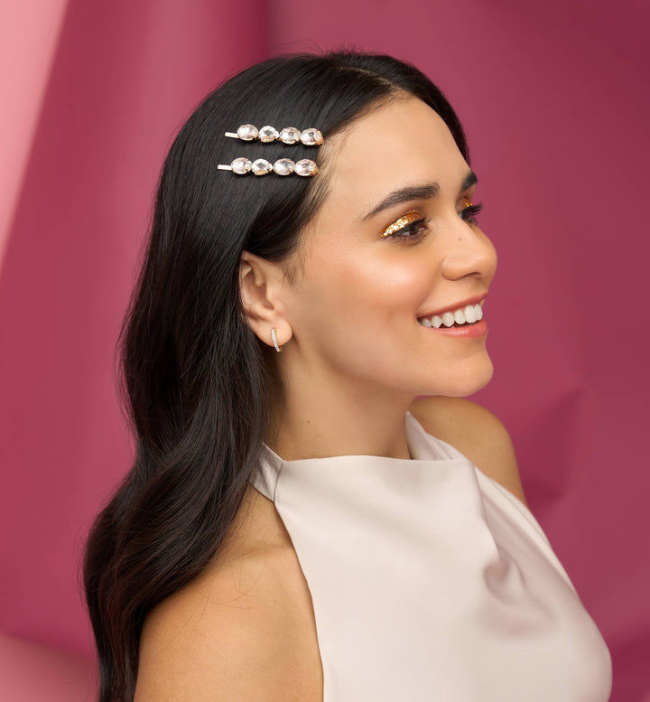 Holiday Gemstone Bobby Pins