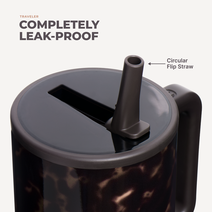 Mocha Tortoise Traveler Tumbler