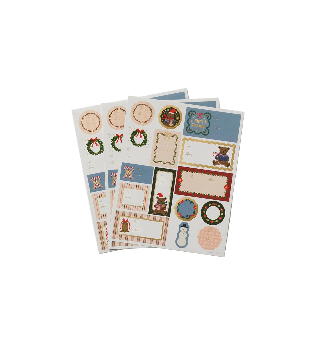 Beary Christmas Labels