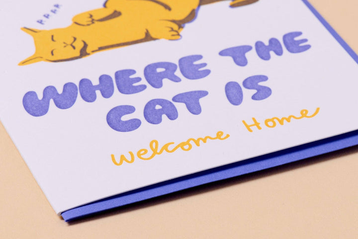 Home Is Where The Cat Is Card