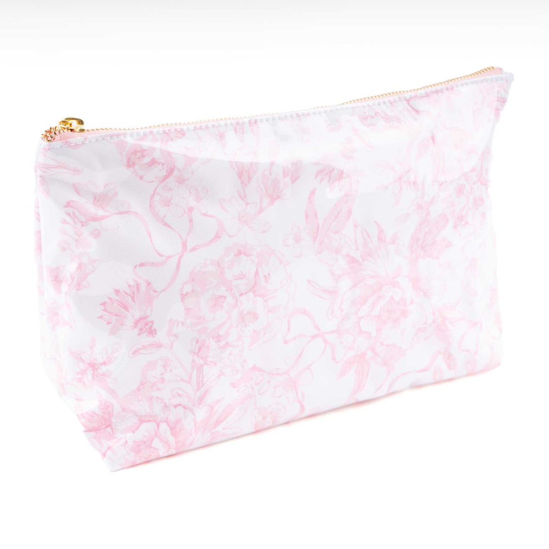 Pink Bow Cosmetic Case