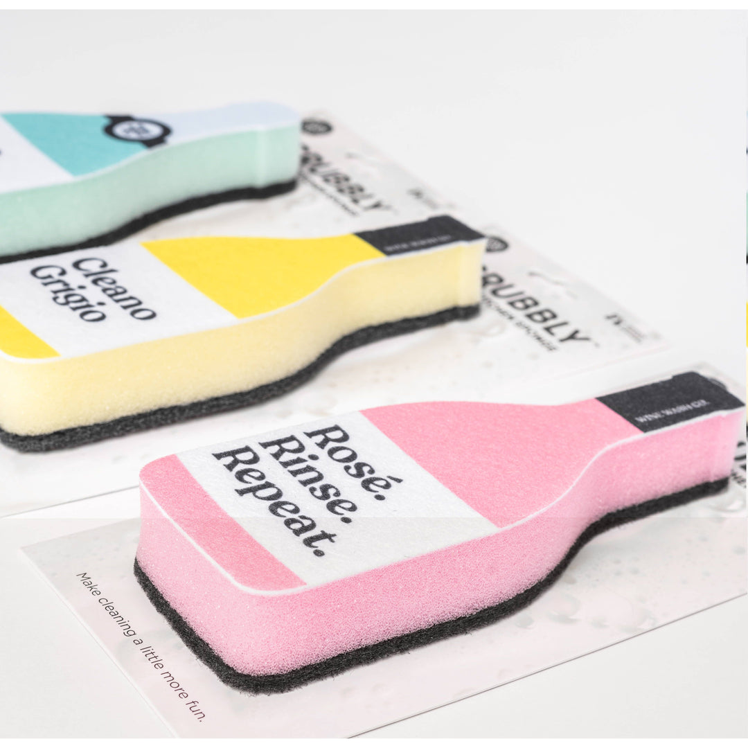 Scrubbly™ Kitchen Sponge: Rosé Rinse Repeat