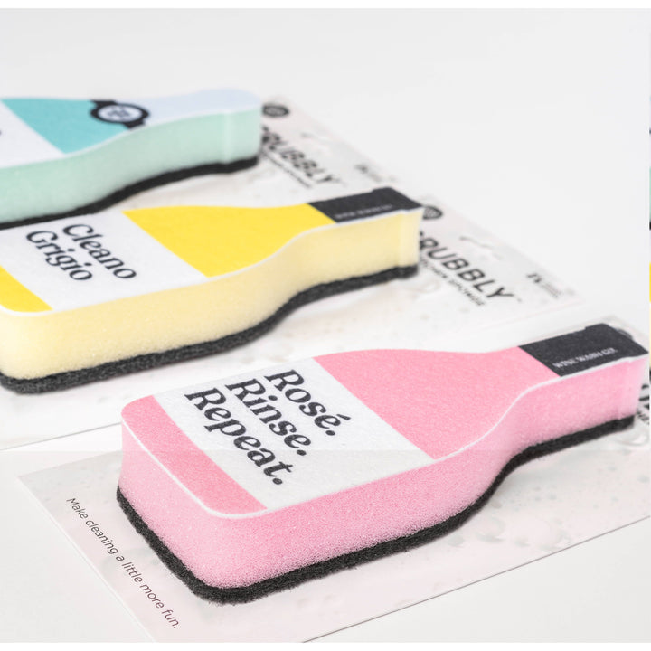Scrubbly™ Kitchen Sponge: Rosé Rinse Repeat