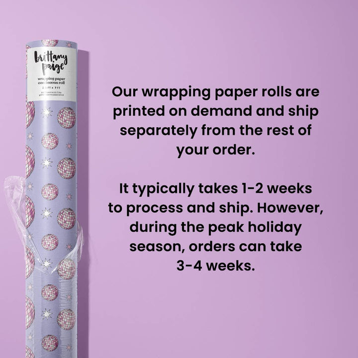 Birthday Friendship Bracelets Wrapping Paper Roll 