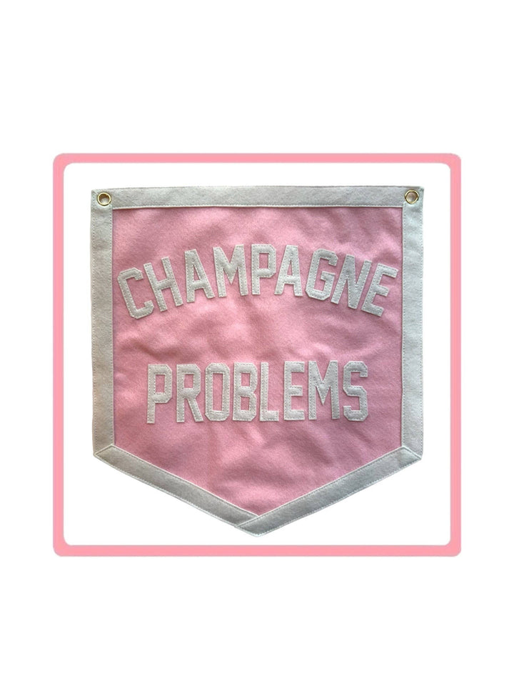 Champagne Problems Wall Pennant