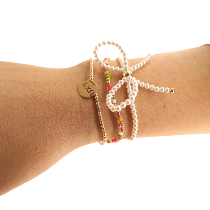 Alpha Chi Omega Bracelet Stack