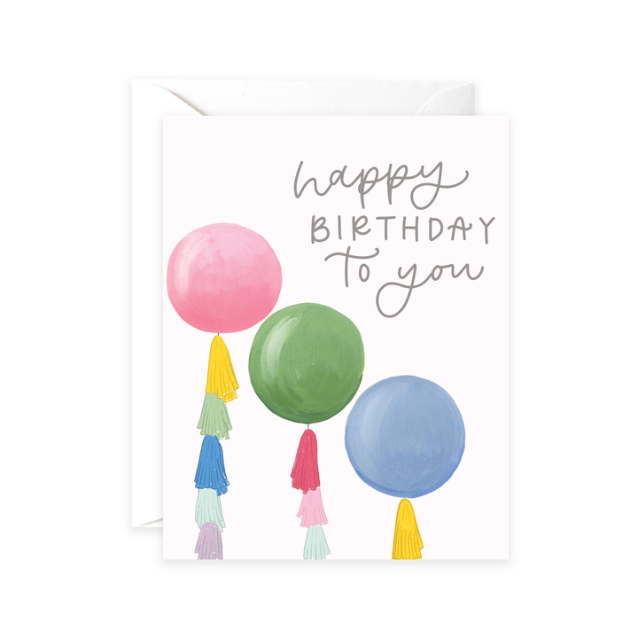 Giant Birthday Balloons Card