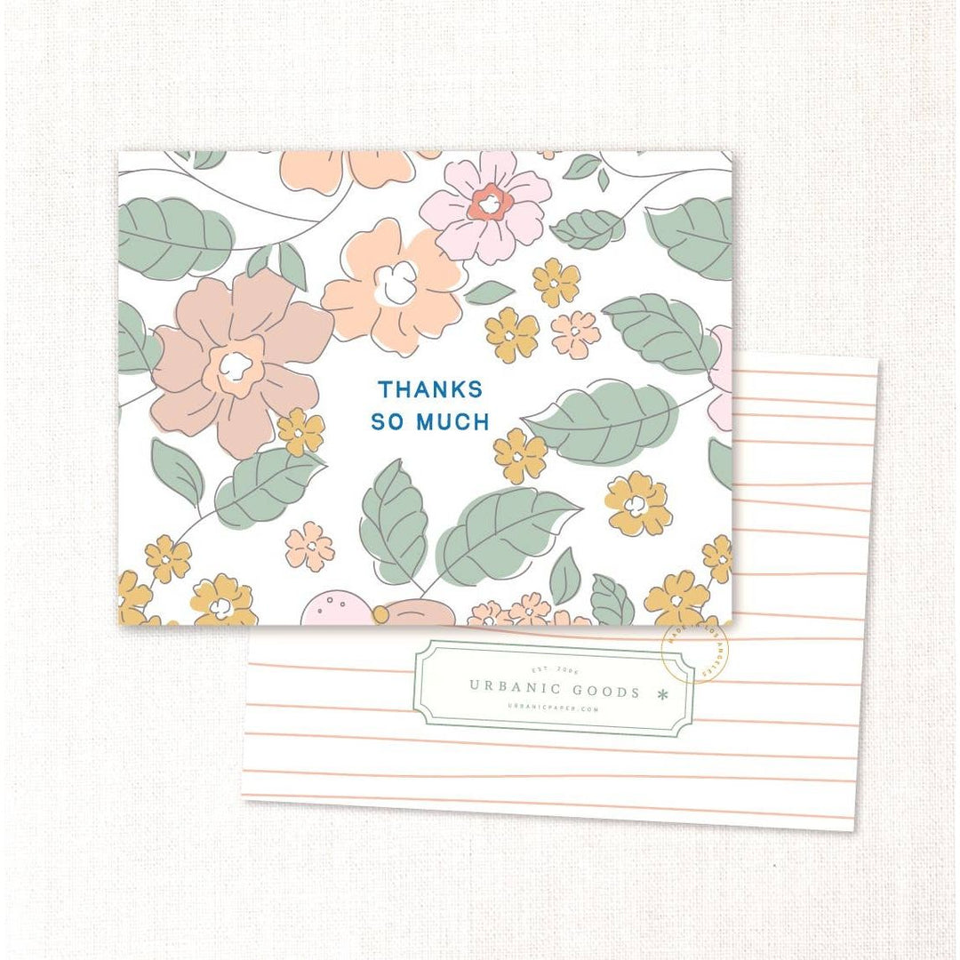 Thanks Umbrella Floral Card