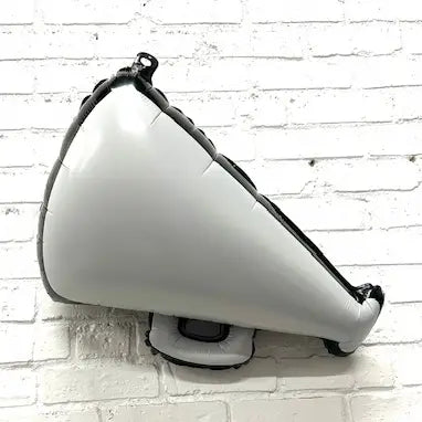 White Cheer Megaphone Balloon