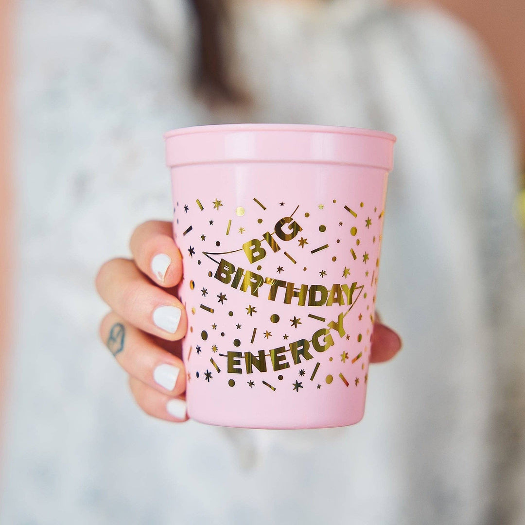 Big Birthday Energy Reusable Cups