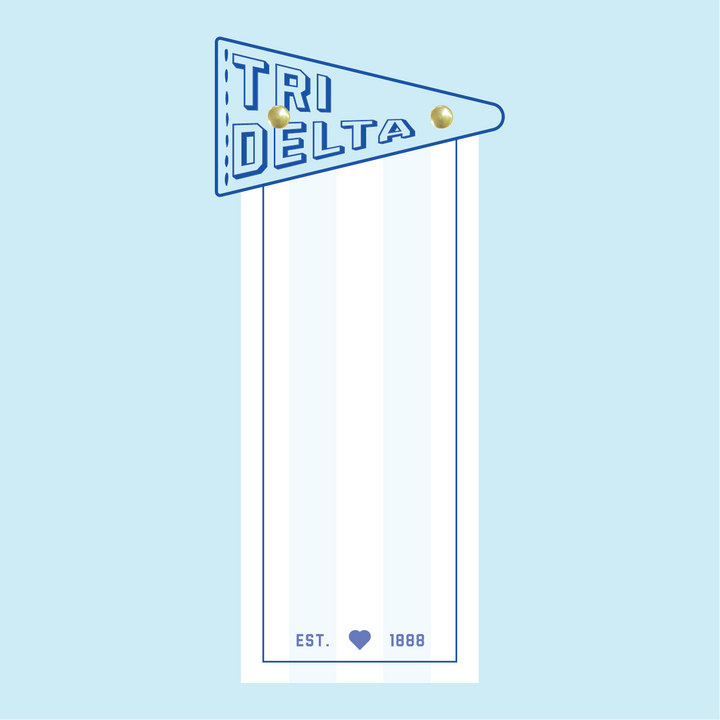 Pennant Flag Notepad: Pi Beta Phi