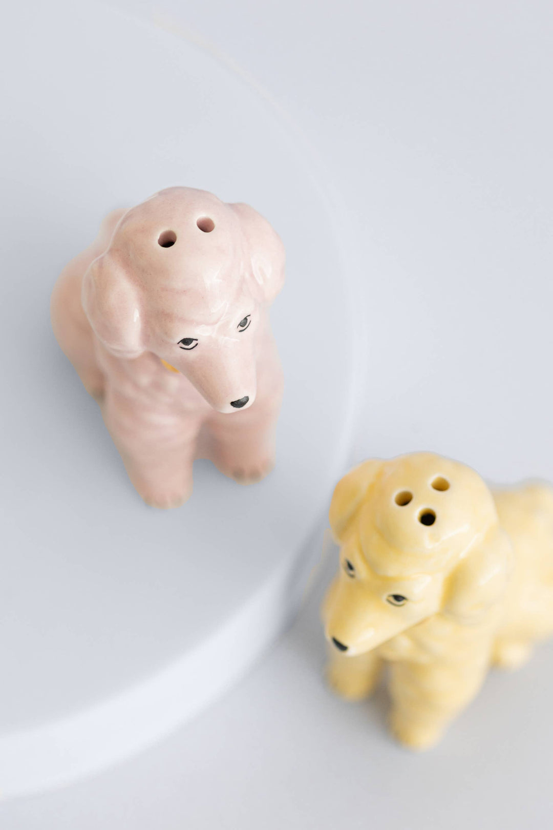 Pastel Poodle Salt & Pepper Shakers