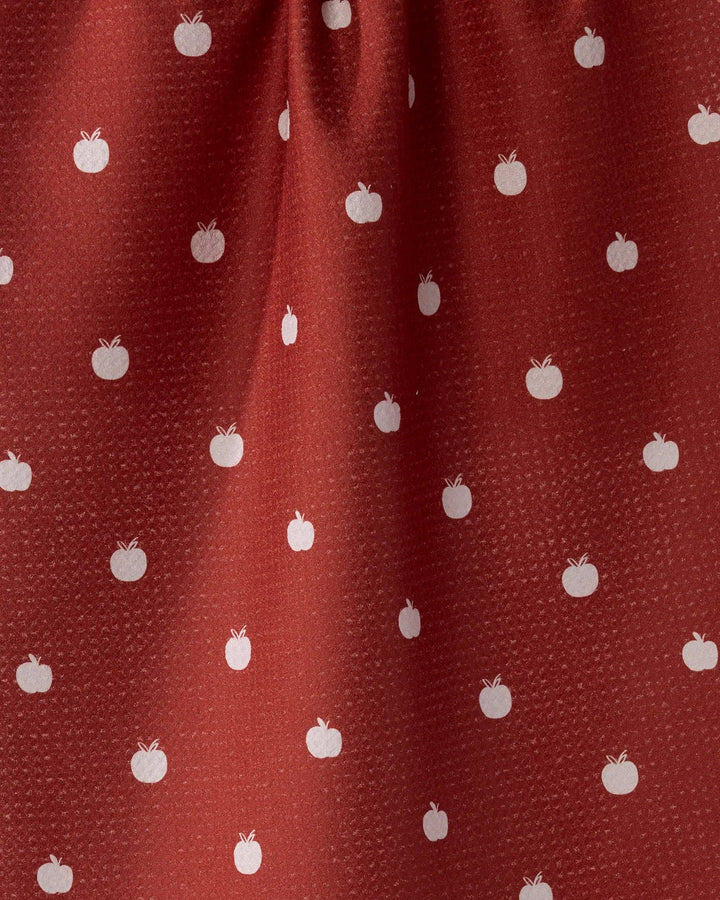 Dotty Apple Tea Towel: Off White