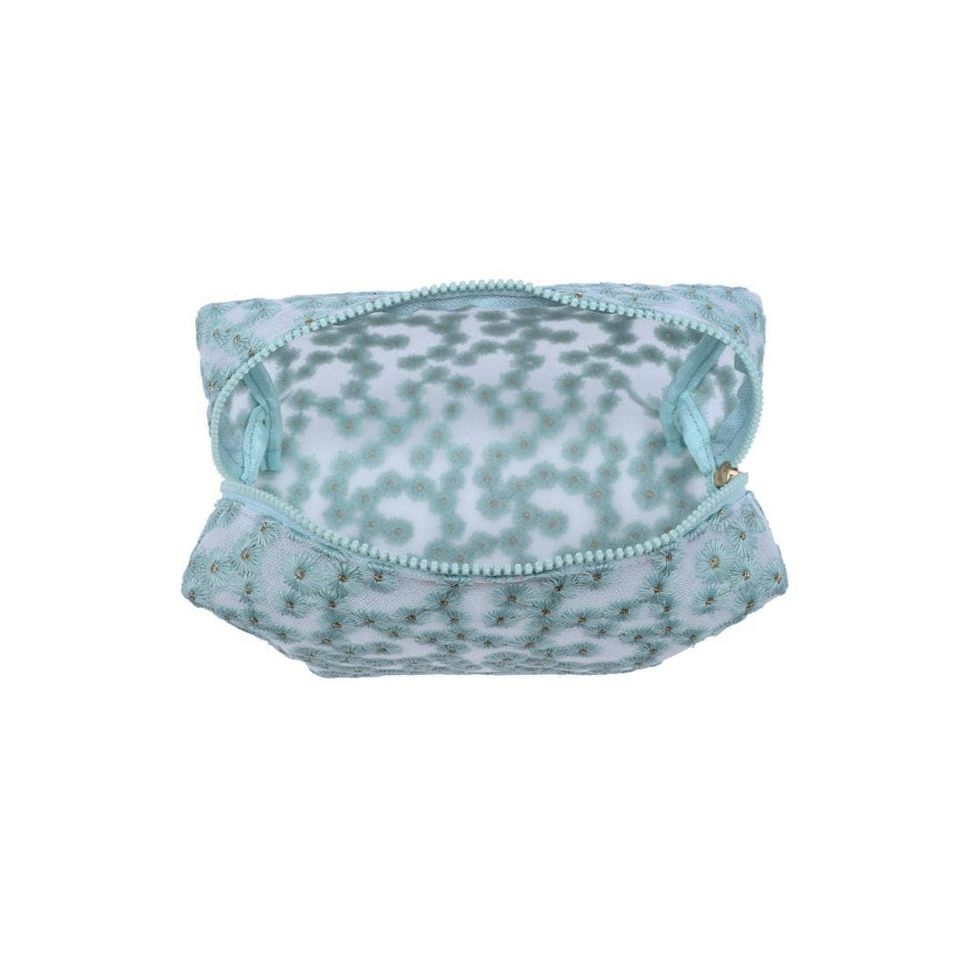 Daisy Blue Pouch