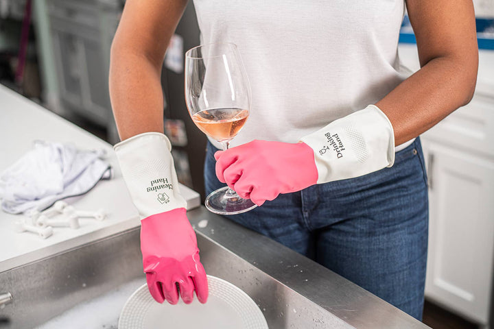 Reusable Cleaning Gloves - Pink: Pink