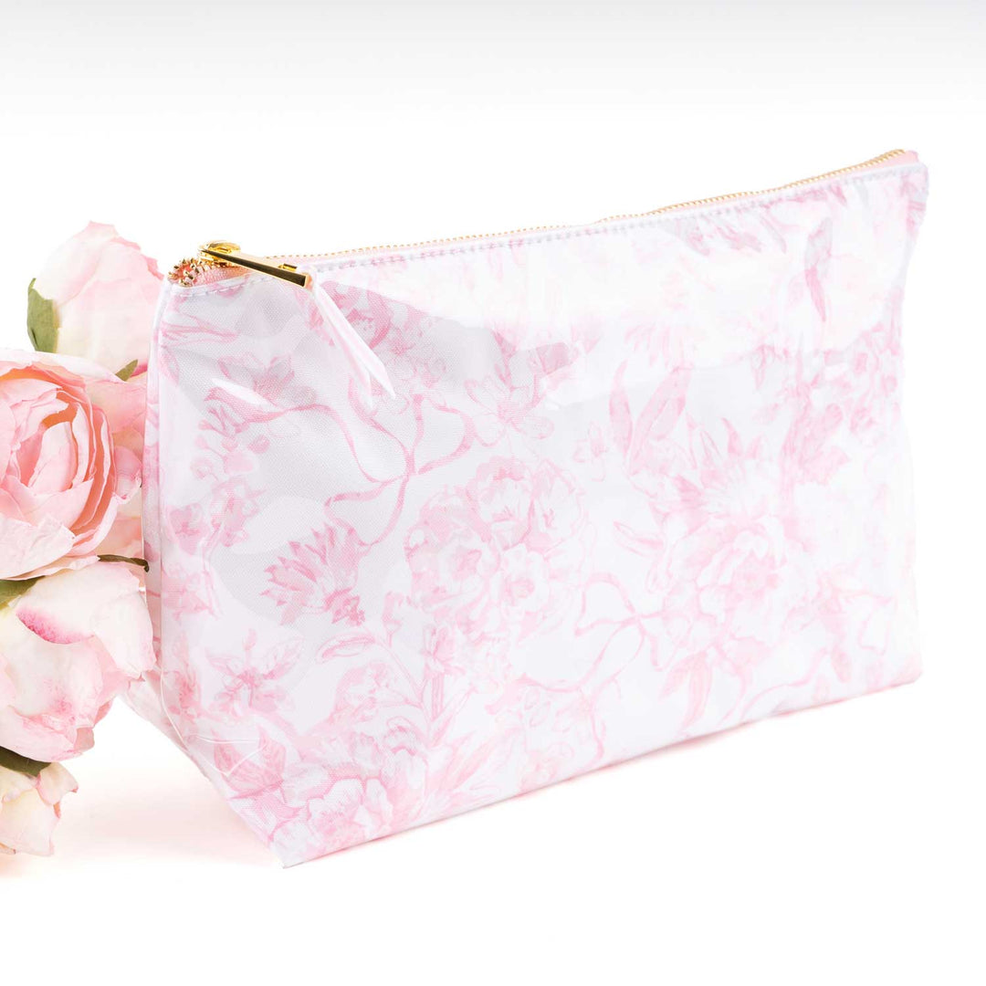 Pink Bow Cosmetic Case