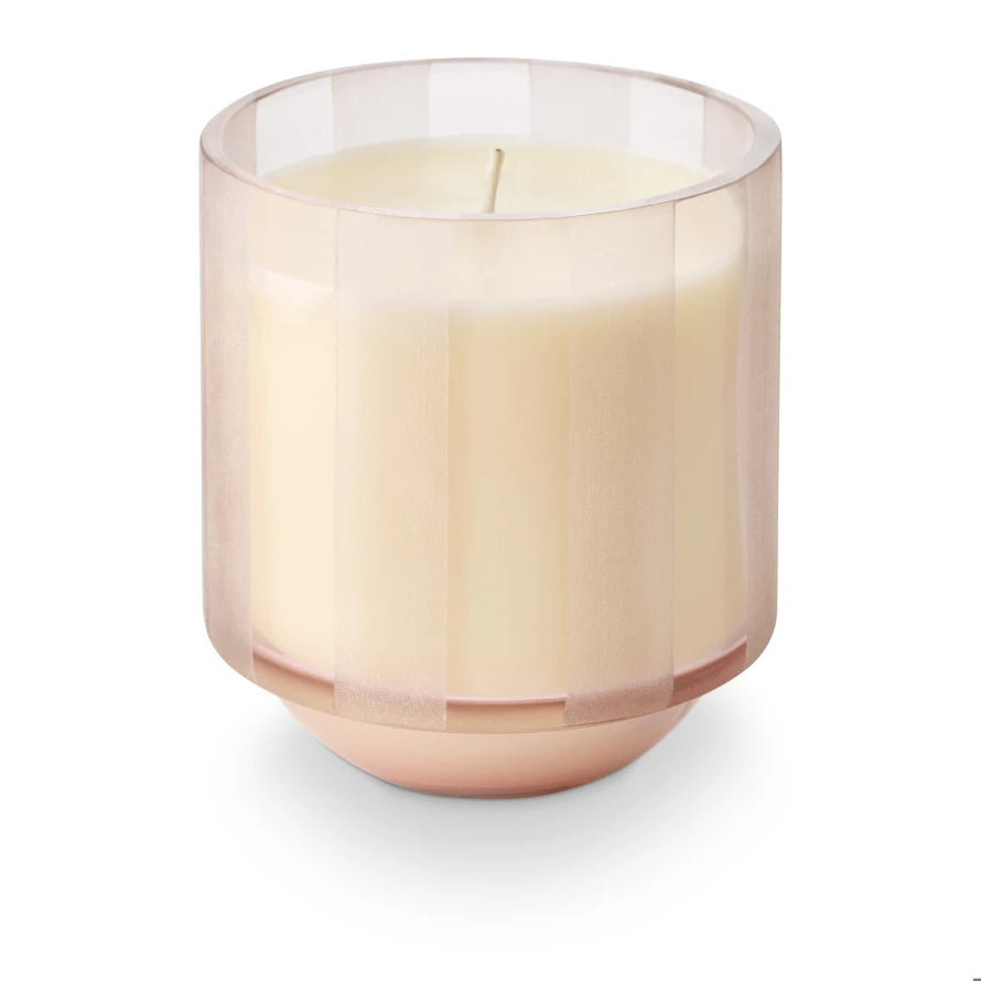 Pink Pine Striped Candle