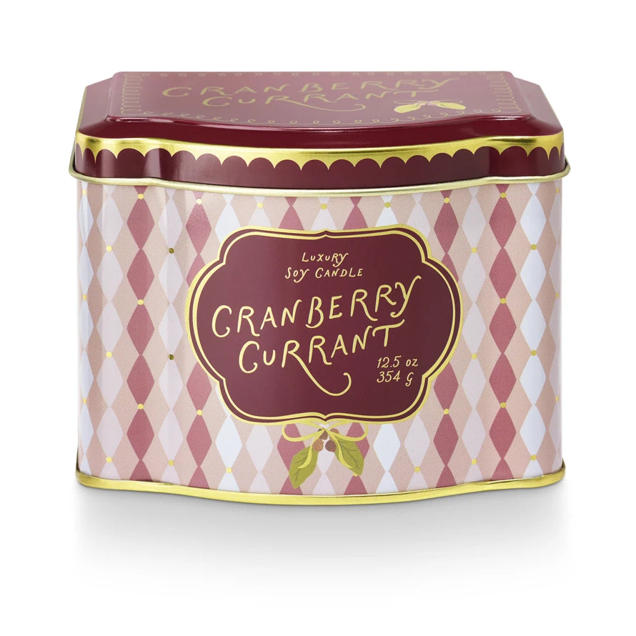 Cranberry Currant Tin Candle