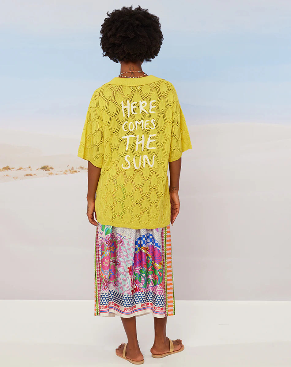 Rangoli Elizabeth Printed Midi Skirt