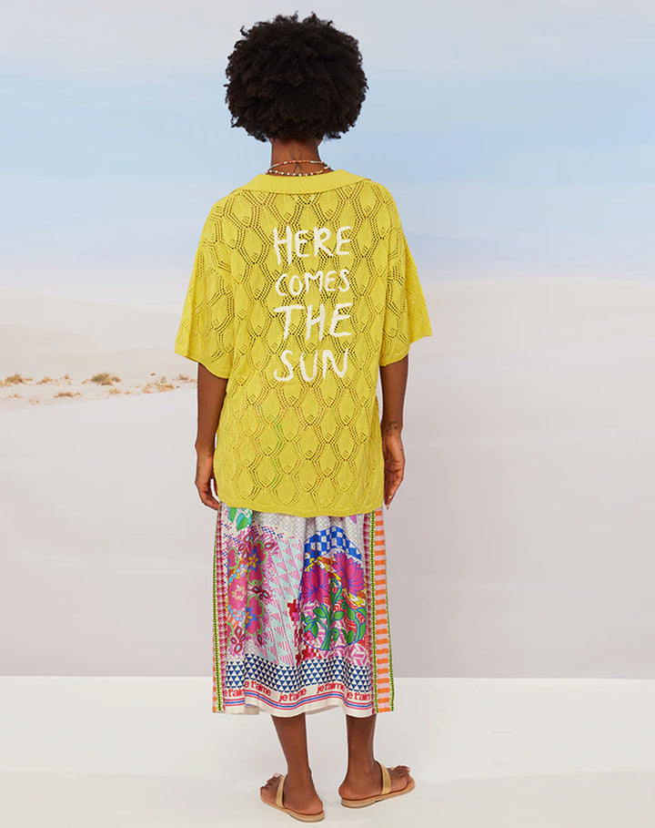 Rangoli Elizabeth Printed Midi Skirt