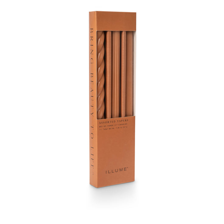Assorted Candle Tapers- Terra Tabac