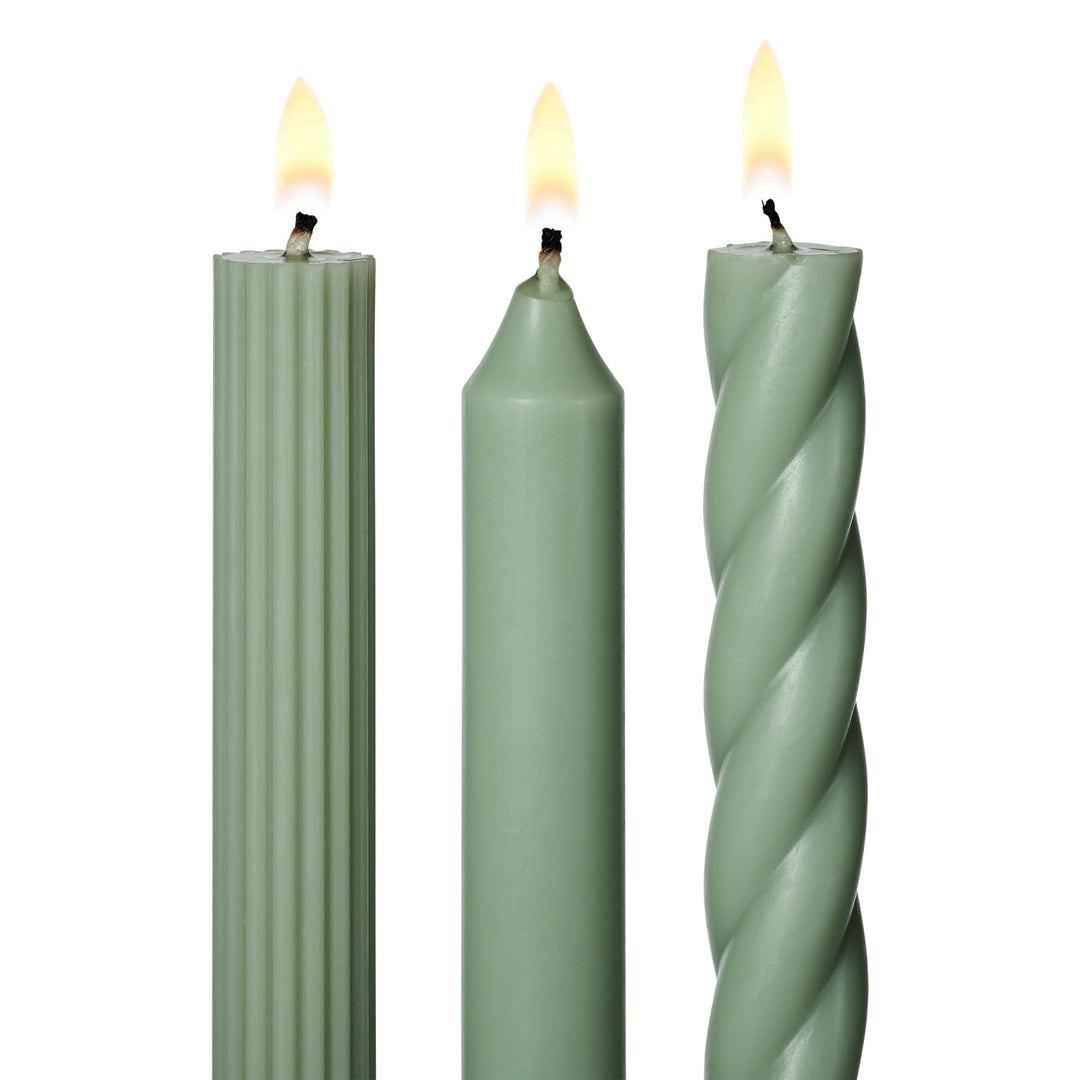 Assorted Candle Tapers- Hinoki Sage