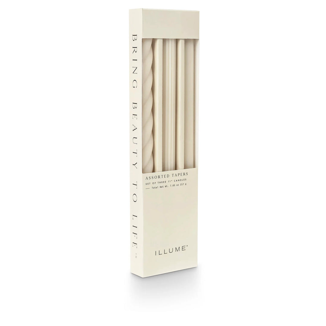 Assorted Candle Tapers- Driftwood